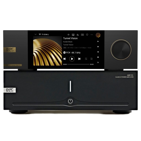 Eversolo DMP-A6 Master Edition Gen 2, Black & AMP-F2 Power Amplifier Hi-Fi Bundle