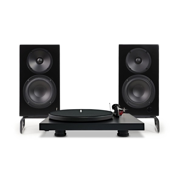 Pro-Ject Debut Carbon EVO Turntable & ELAC Debut ConneX Adsum Bookshelf Speaker Bundle, Black - main 
