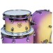 SJC Drums Colour Rush 3pc Shell Pack, Lavender Sunrise