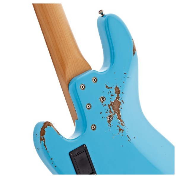 Sandberg California TM2 5-String, Hardcore Aged Marley Blue - neck joint
