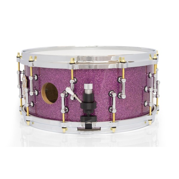 SJC Drums 25th Anniversary 14 x 6.5'' Snare Drum, Purple Glitter