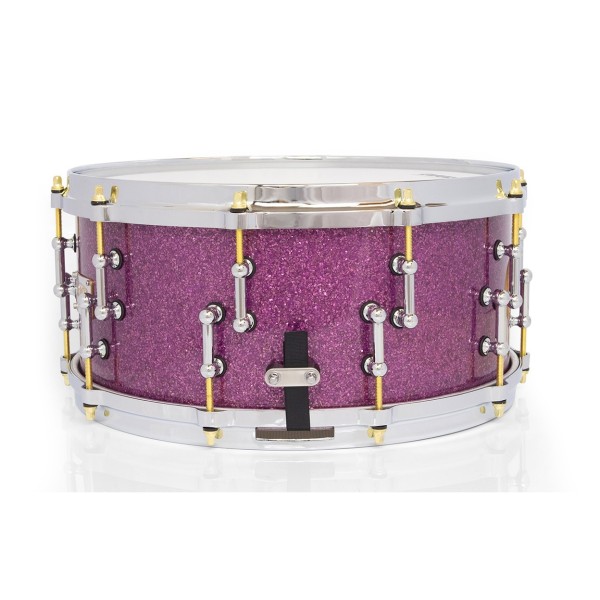 SJC Drums 25th Anniversary 14 x 6.5'' Snare Drum, Purple Glitter
