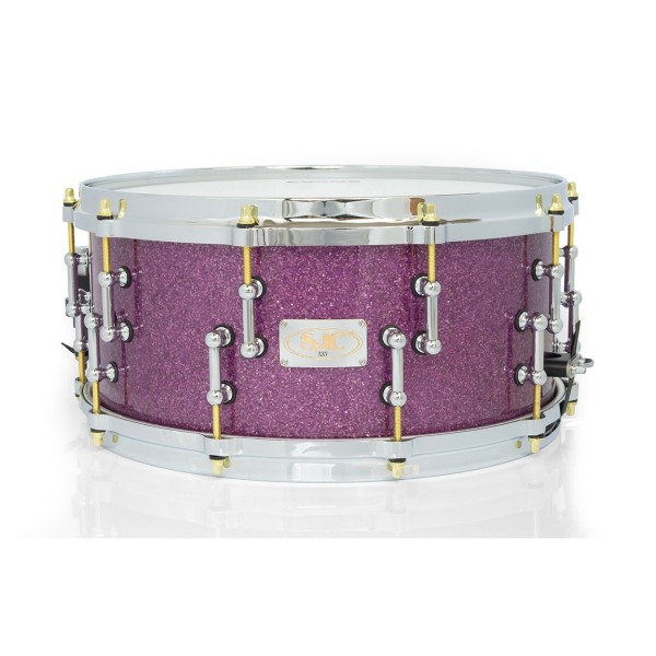 SJC Drums 25th Anniversary 14 x 6.5'' Snare Drum, Purple Glitter