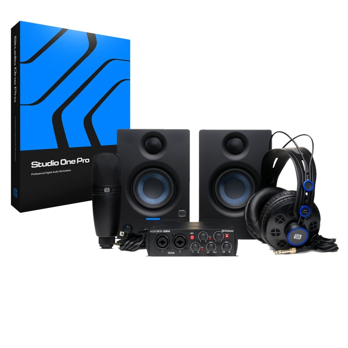 Presonus Audiobox 96K 25TH Ultimate Bundle Paquete de grabación Ultimate