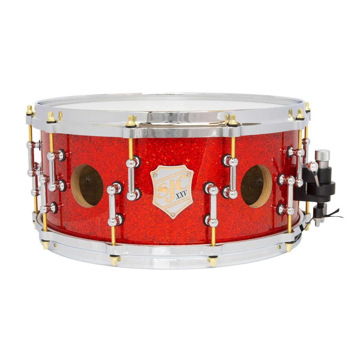 Click to view product details and reviews for Sjc Drums 25th Anniversary 14 X 65 Snare Drum Tangerine Glitter.