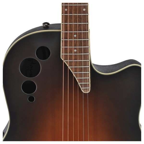 Applause AE44II Mid Cutaway, Vintage Varnish Stain - neck joint