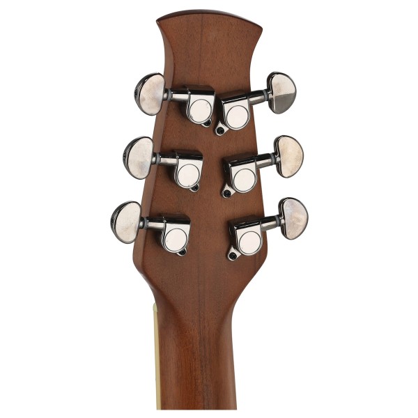 Applause AE44II Mid Cutaway, Vintage Varnish Stain - back of headstock
