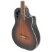 Applause AEB4 Mid Cutaway Acoustic Bass, Honeyburst Satin - right side