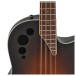 Applause AEB4 Mid Cutaway Acoustic Bass, Honeyburst Satin - soundholes