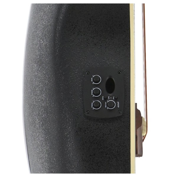 Applause AEB4 Mid Cutaway Acoustic Bass, Honeyburst Satin - preamp controls