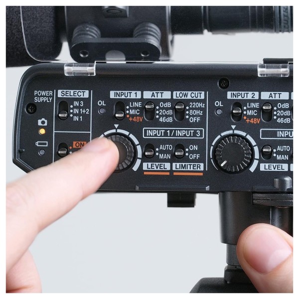 Tascam CA-XLR2d XLR Microphone Adapter for Mirrorless Nikon Cameras - Lifestyle 2