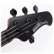 Music Man DarkRay, Stealth Black - headstock