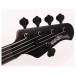 Music Man DarkRay 5 String, Stealth Black - headstock