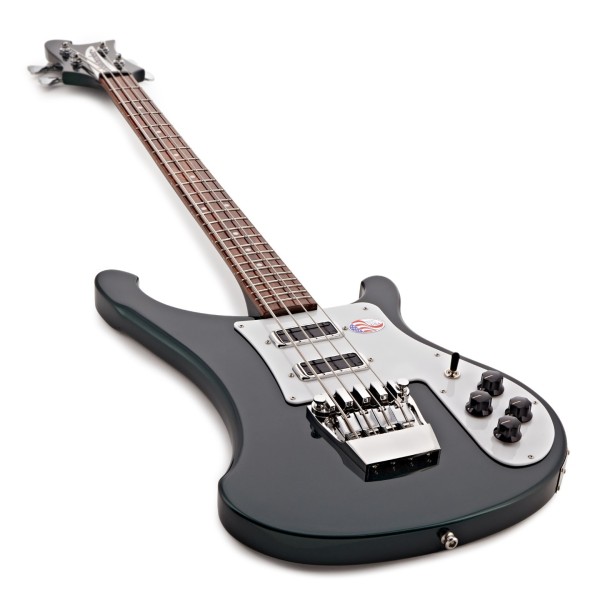 Rickenbacker 4030S Short Scale Bass, Midnight Green - angled shot