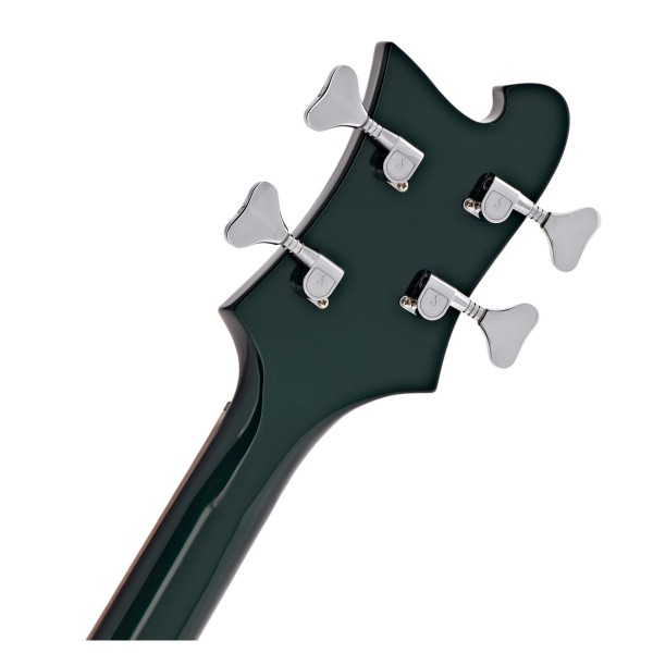 Rickenbacker 4030S Short Scale Bass, Midnight Green - back of headstock