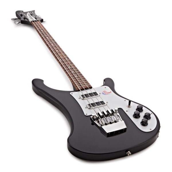 Rickenbacker 4030S Short Scale Bass, Jetglo - angled shot