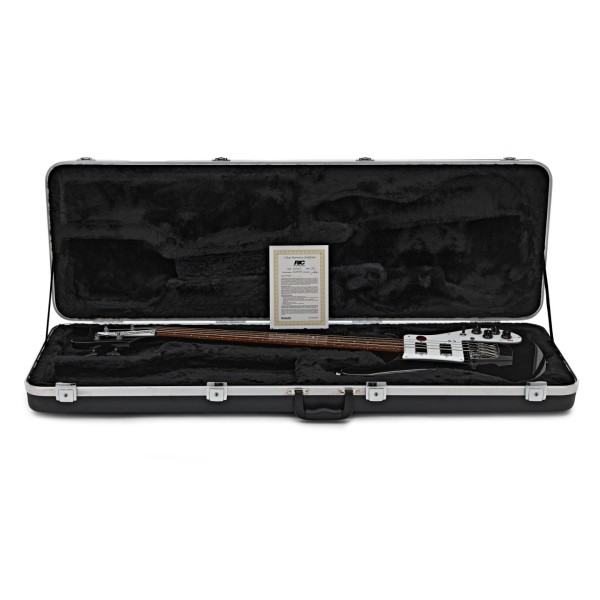 Rickenbacker 4030S Short Scale Bass, Jetglo - in case