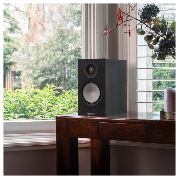 Monitor Audio Bronze 50 7G Bookshelf Speakers, (Pair) Walnut - lifestyle - 1
