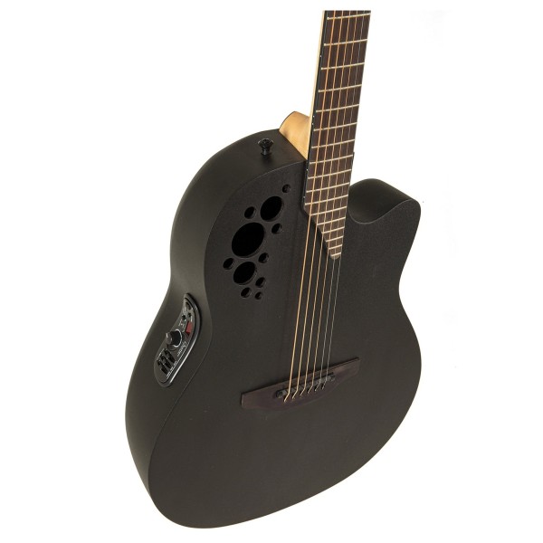Ovation Pro Series Elite 2078TX Deep Contour, Black Textured - left