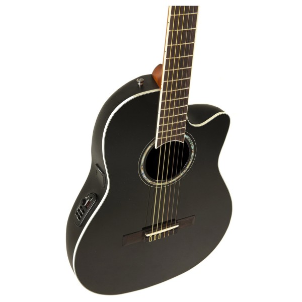 Ovation CS24 Celebrity Standard Nylon, Black Gloss - left