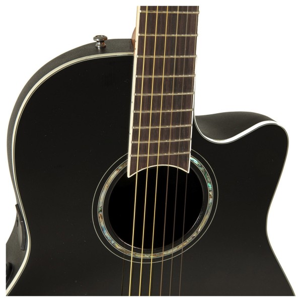 Ovation CS24 Celebrity Standard Nylon, Black Gloss - soundhole