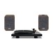 Pro-Ject Debut Carbon EVO Turntable & Ruark Audio MR1 MK3 Bookshelf Speaker Bundle, Walnut