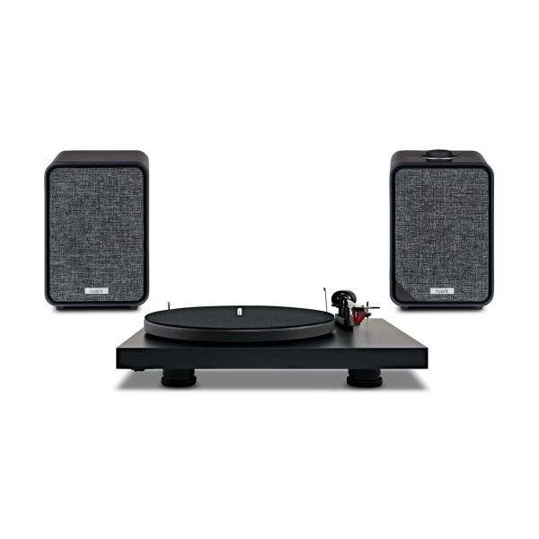 Pro-Ject Debut Carbon EVO Turntable & Ruark Audio MR1 MK3 Bookshelf Speaker Bundle, Black 