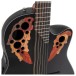 Ovation CE4412 Celebrity Elite 12-String, Black - soundholes