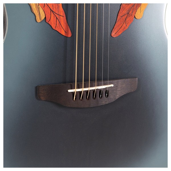 Ovation CE44 Celebrity Elite, Reverse Blue Burst - bridge