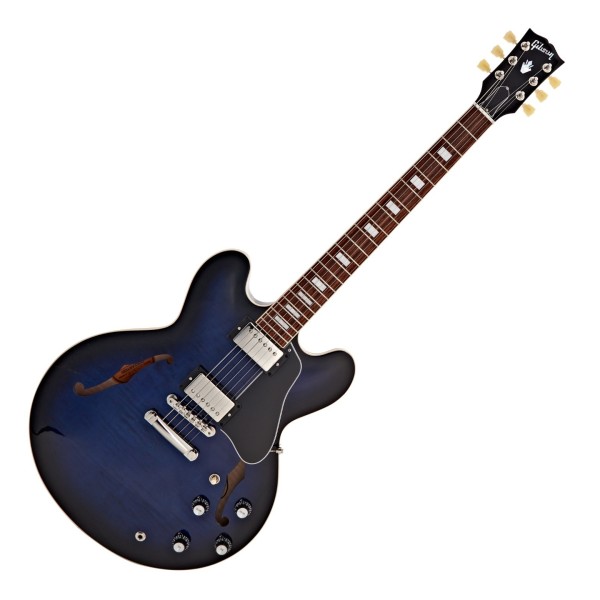 Gibson ES-335 Figured, Deep Ocean Burst #219050088