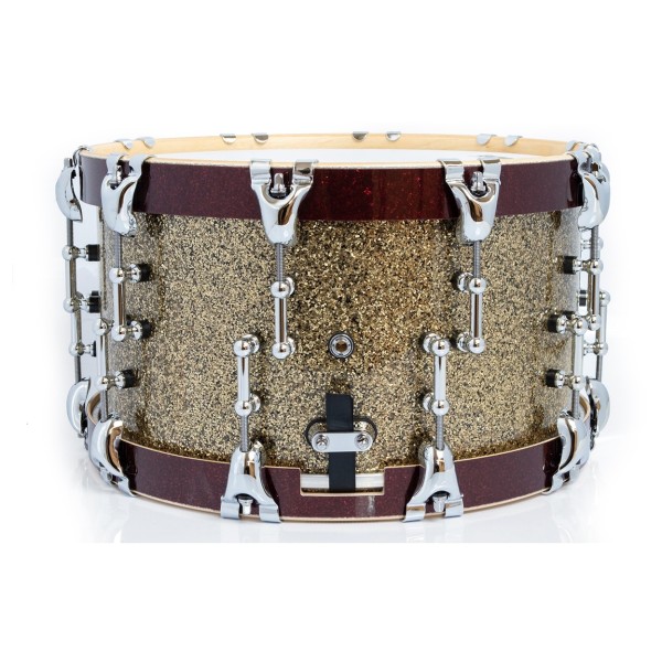 SJC Drums 14 x 8" Custom Snare, Ginger & Merlot Glitter