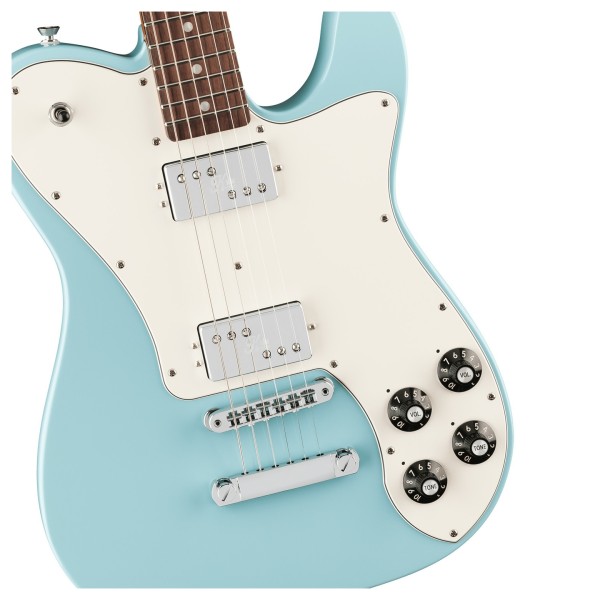 Fender Kingfish Delta Day Telecaster Deluxe RW, Daphne Blue - hardware