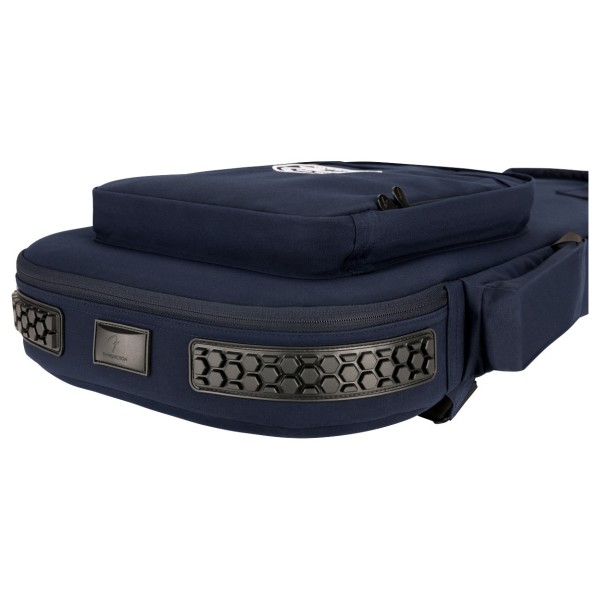 Fender Troubadour Electric Bass Gig Bag, Navy - exterior bumpers