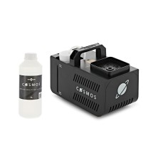 Vertical Fog Machine with LEDs & 1L Fog Fluid by Gear4music