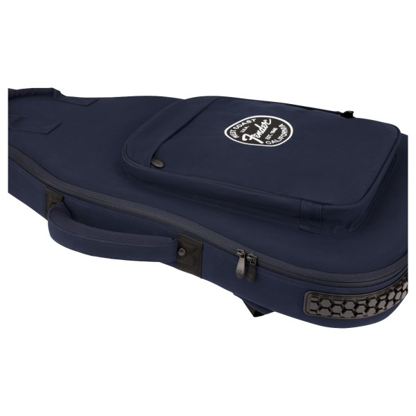 Fender Troubadour Electric Guitar Gig Bag, Navy - front pocket