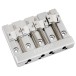 Fender HiMass 4-String Bass Bridge Assembly With Zinc Saddles, Chrome