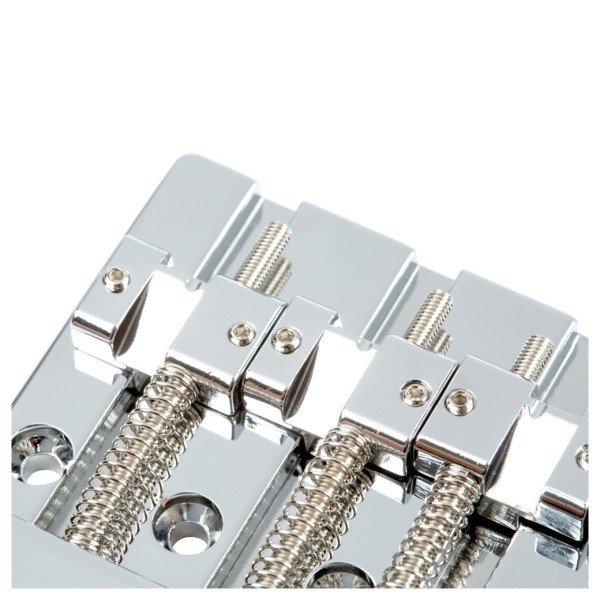 Fender HiMass 4-String Bass Bridge Assembly With Zinc Saddles, Chrome - saddle