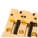 Fender HiMass 4-String Bass Bridge Assembly With Zinc Saddles, Gold - saddles