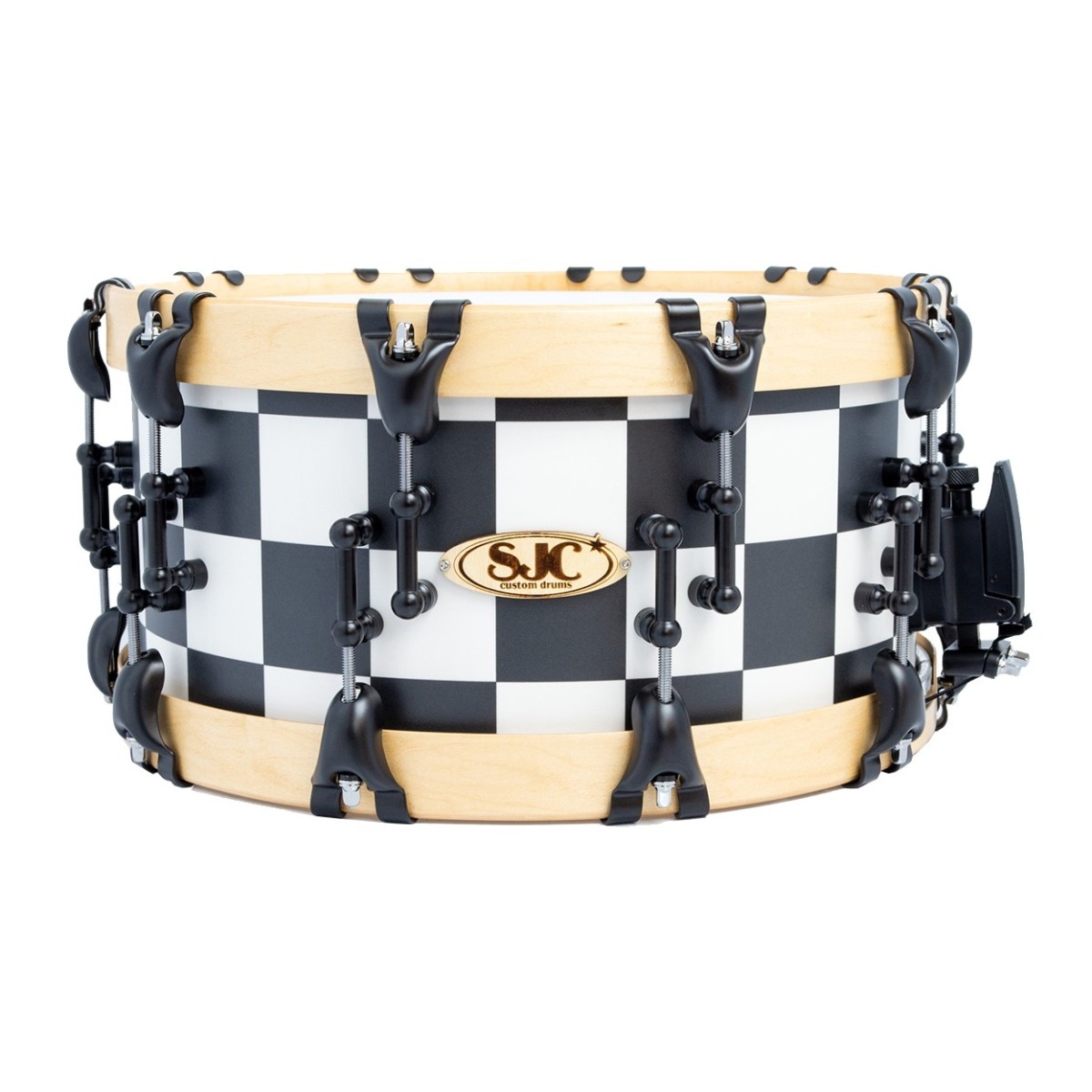 Click to view product details and reviews for Sjc Drums 14 X 7 Custom Snare Checkerboard.