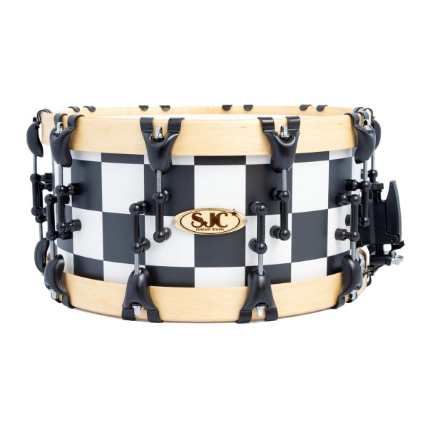 SJC Drums 14 x 7" Custom Snare, Checkerboard