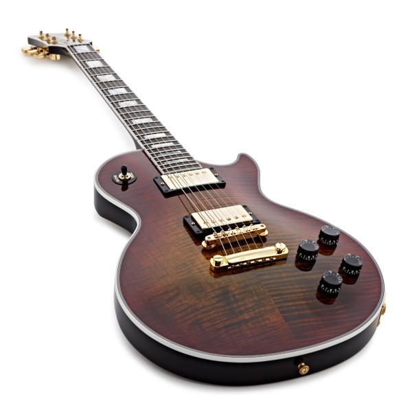 Gibson Custom Les Paul Axcess Custom Figured Top, Bengal Burst #CS502855 - angled shot