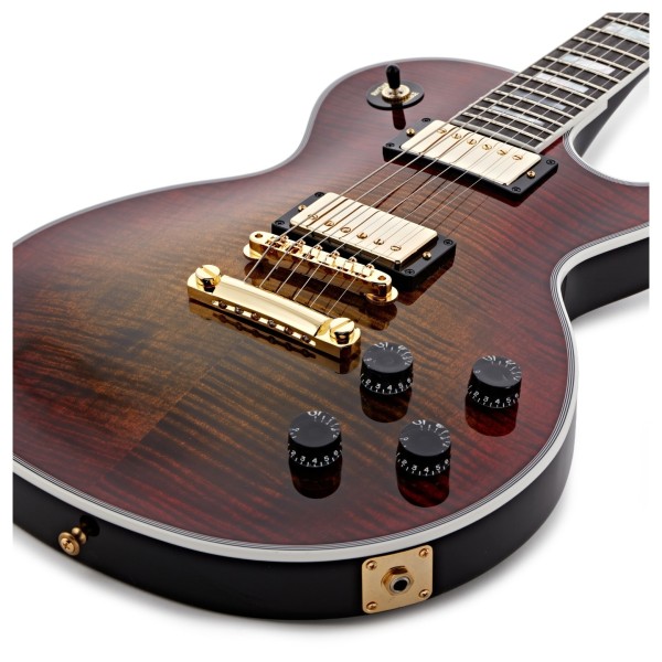 Gibson Custom Les Paul Axcess Custom Figured Top, Bengal Burst #CS502855 - lower bout