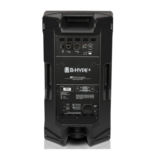 dB Technologies B-Hype 8" Active PA Speaker, Rear