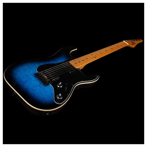 JET JS-450 Roasted Maple, Blue Burst - angled shot