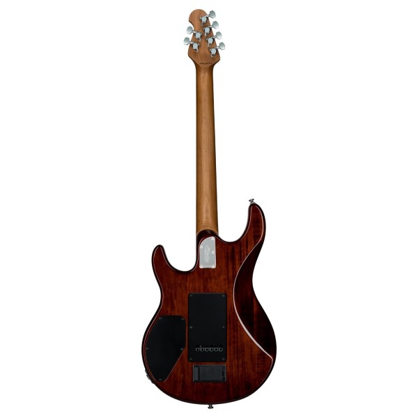 Sterling by Music Man Luke, Flame Maple Hazel Burst rear