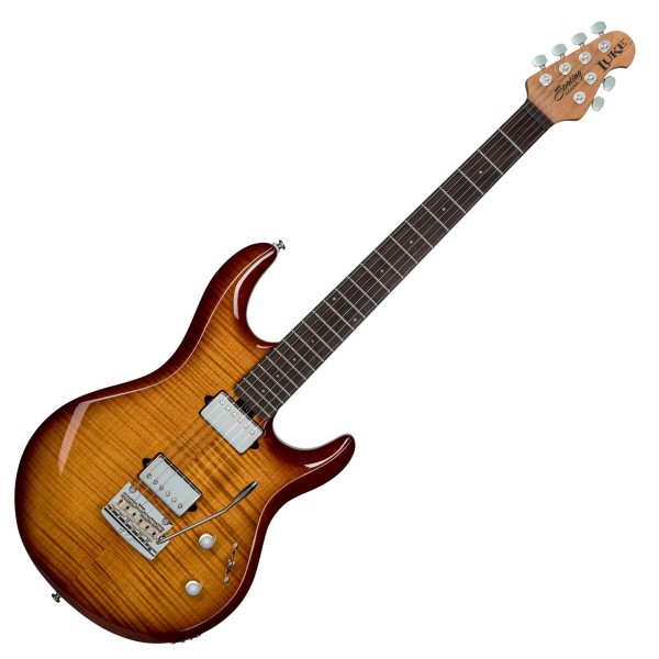 Sterling by Music Man Luke, Flame Maple Hazel Burst