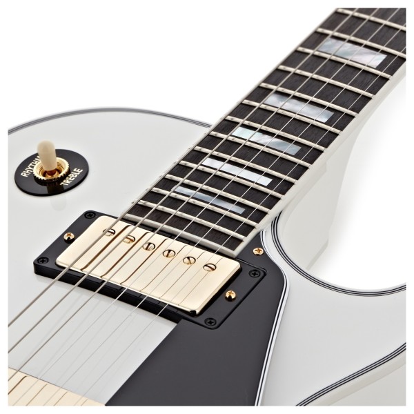 Gibson Custom Les Paul Custom, Alpine White #CS502631 - upper bout