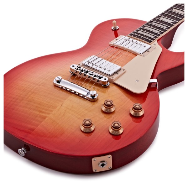 Gibson Les Paul Studio Figured, Washed Cherry Sunburst #208050028 - lower bout