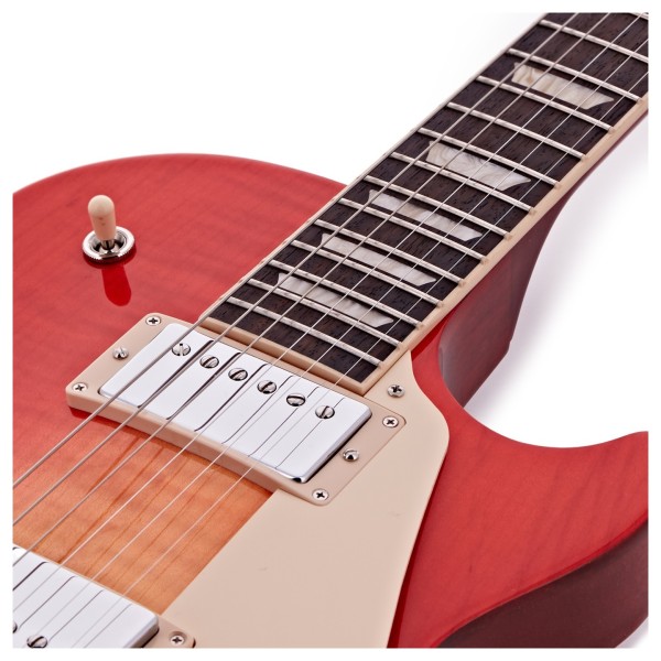 Gibson Les Paul Studio Figured, Washed Cherry Sunburst #208050028 - upper bout