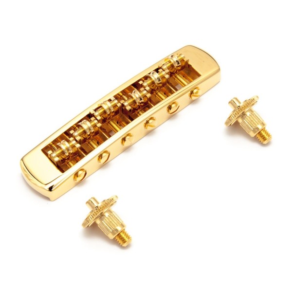 Schaller STM Tune-O-Matic Roller Bridge, Gold - Main